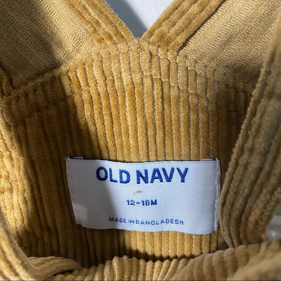 Old Navy Toddler Brown Corduroy Overall Size 12-18 M New - Picture 4 of 6